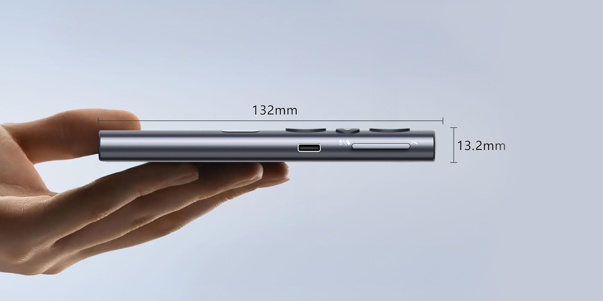 width=100% Pilot z wskaźnikiem laserowym do prezentacji multimedialnych Norwii N95s BLE